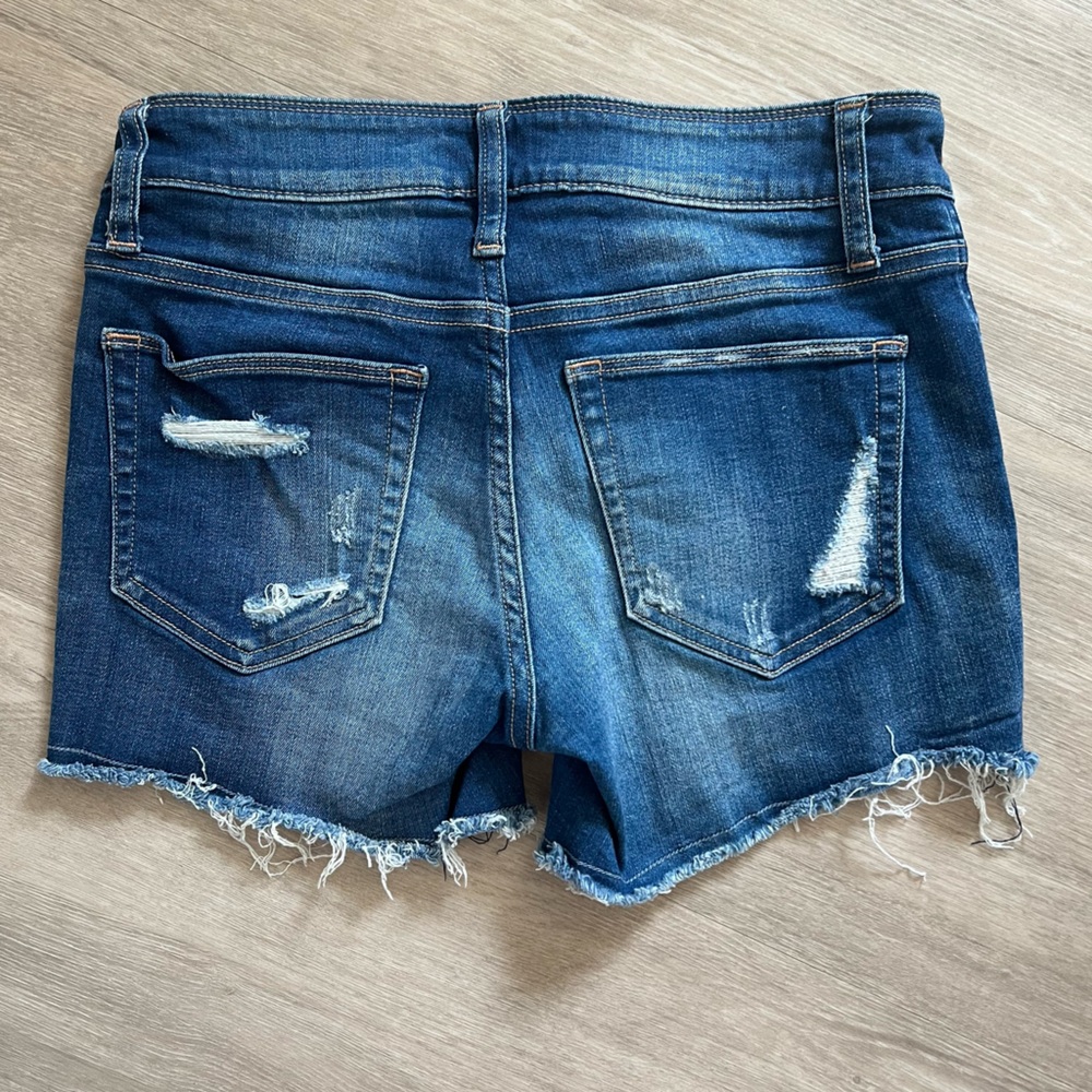 Distressed Denim Shorts - Picture 2 of 6